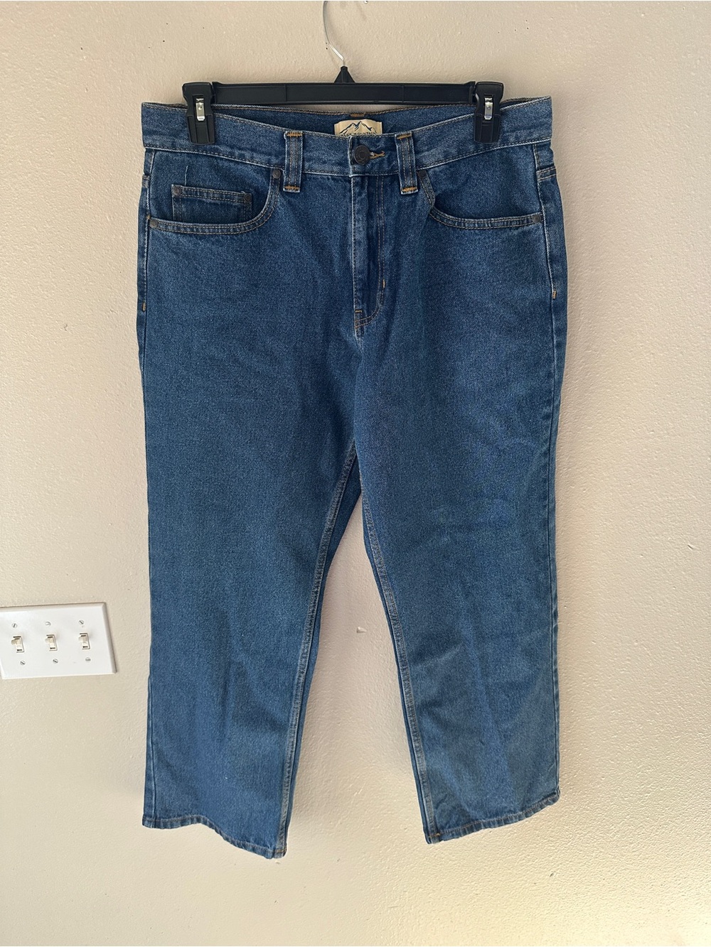 Men's Straight Fit Dark Blue Denim Jeans